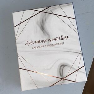 Passport & luggage name tag set